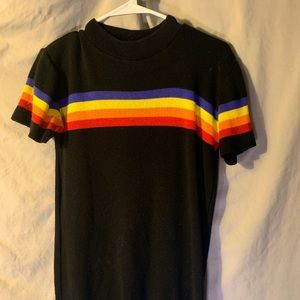New Moves Rainbow Striped Sweater
